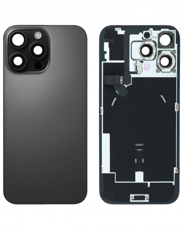 iPhone 16 Pro Max Arka Kapak Full NFC Filmi Servis Orijinali Siyah Titanyum