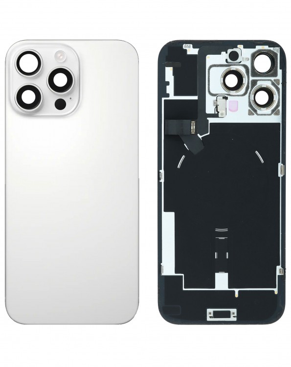 iPhone 16 Pro Max Arka Kapak Full NFC Filmi Servis Orijinali Beyaz Titanyum