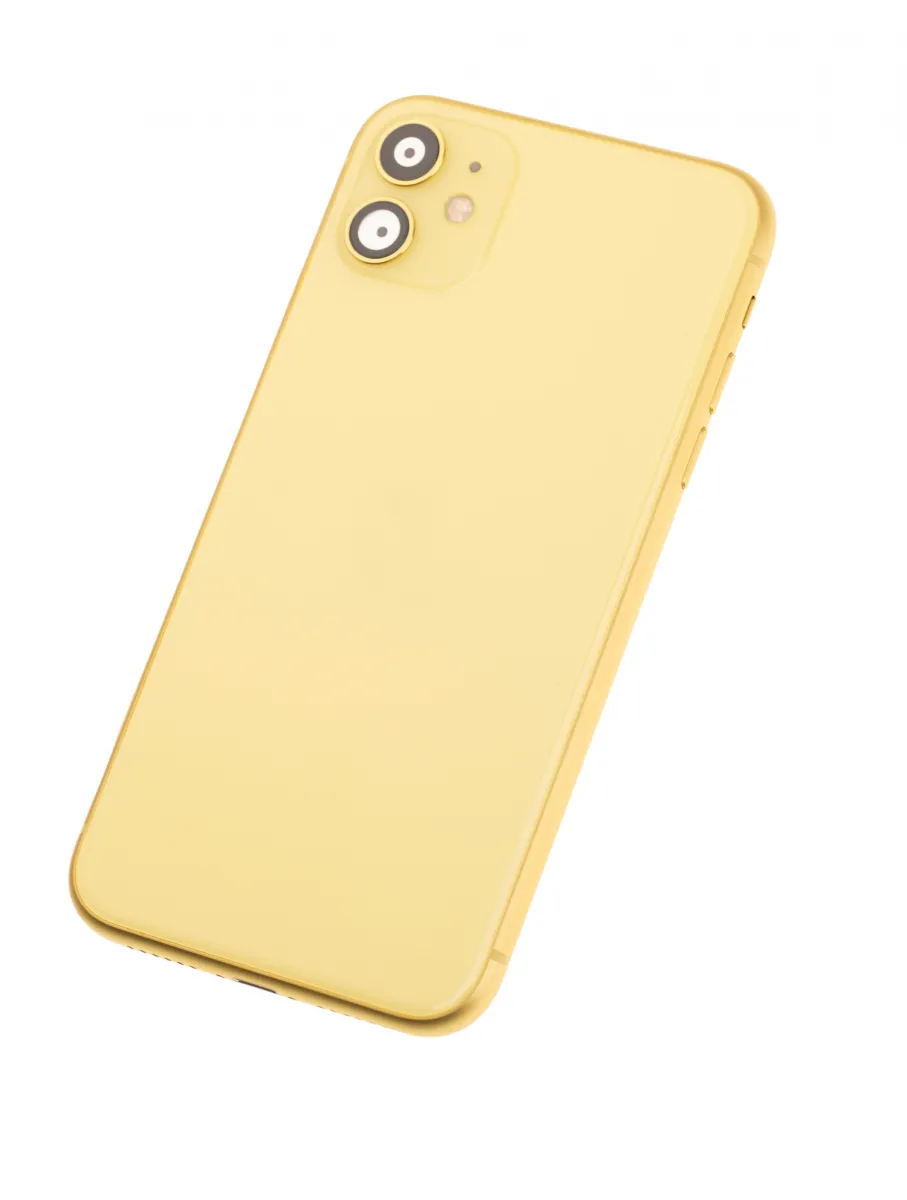 iPhone 11 için Önceden Takılmış Küçük Bileşenlerle Arka Muhafaza (Sarı) iPhone 11 için Önceden Takılmış Küçük Bileşenlerle Arka Muhafaza (Sarı)