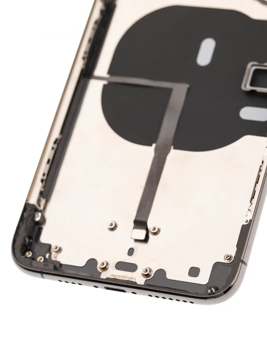 iPhone 11 Pro Max Kasa Full Set için Önceden Takılmış Küçük Bileşenlerle Arka Muhafaza(Uzay Grisi)