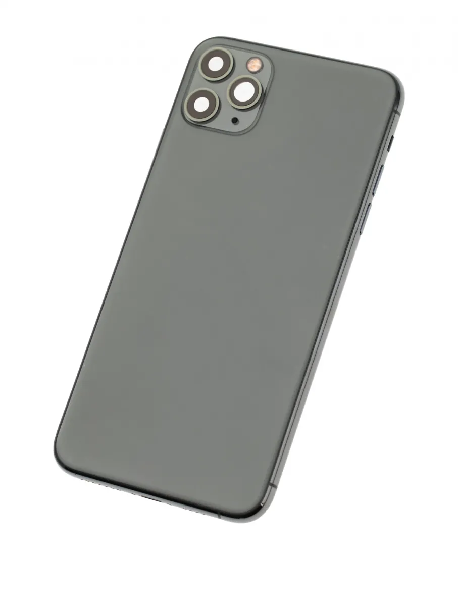 iPhone 11 Pro Max Kasa Full Set için Önceden Takılmış Küçük Bileşenlerle Arka Muhafaza (Gece Yarısı Yeşili)