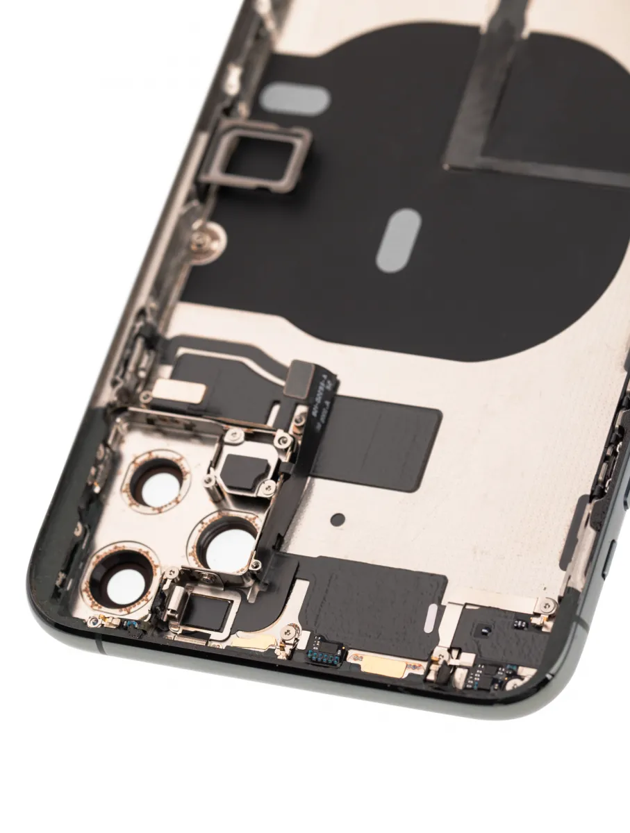 iPhone 11 Pro Max Kasa Full Set için Önceden Takılmış Küçük Bileşenlerle Arka Muhafaza (Gece Yarısı Yeşili)