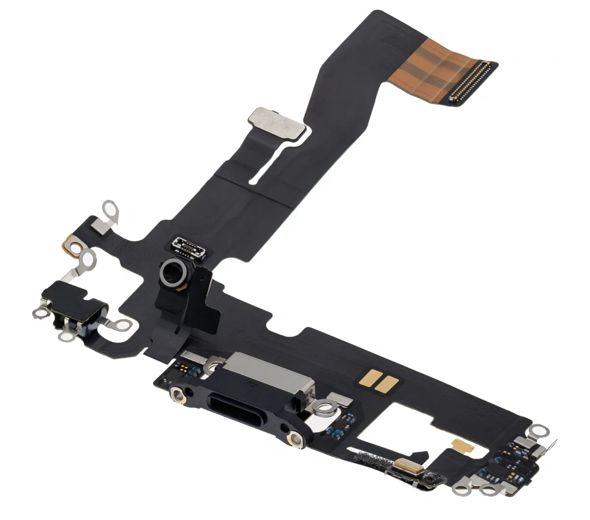 iPhone 12/12 Pro için Şarj Bağlantı Noktası Flex Kablosu (Kullanılan OEM Çekme) (Grafit)
