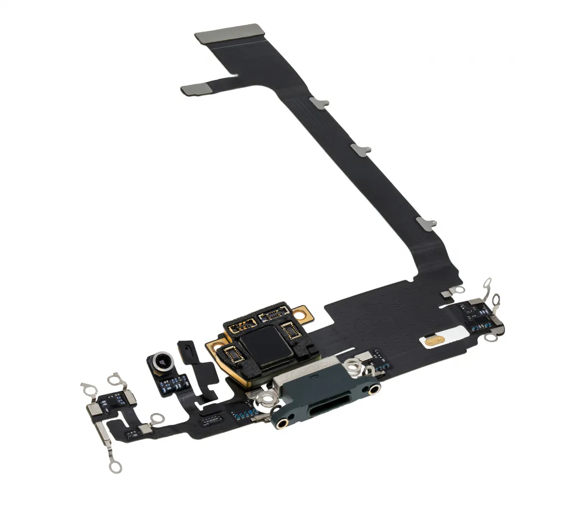 iPhone 11 Pro Max için Şarj Portu Flex Kablo (Premium) (Gece Yarısı Yeşili)