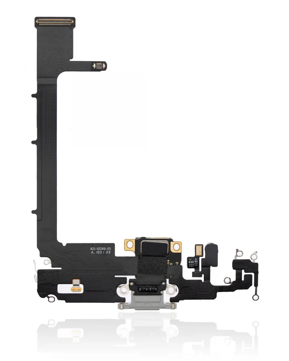 iPhone 11 Pro Max için Kartlı Şarj Bağlantı Noktası Flex Kablosu (Premium) (Gümüş) iPhone 11 Pro Max için Kartlı Şarj Bağlantı Noktası Flex Kablosu (Premium) (Gümüş)