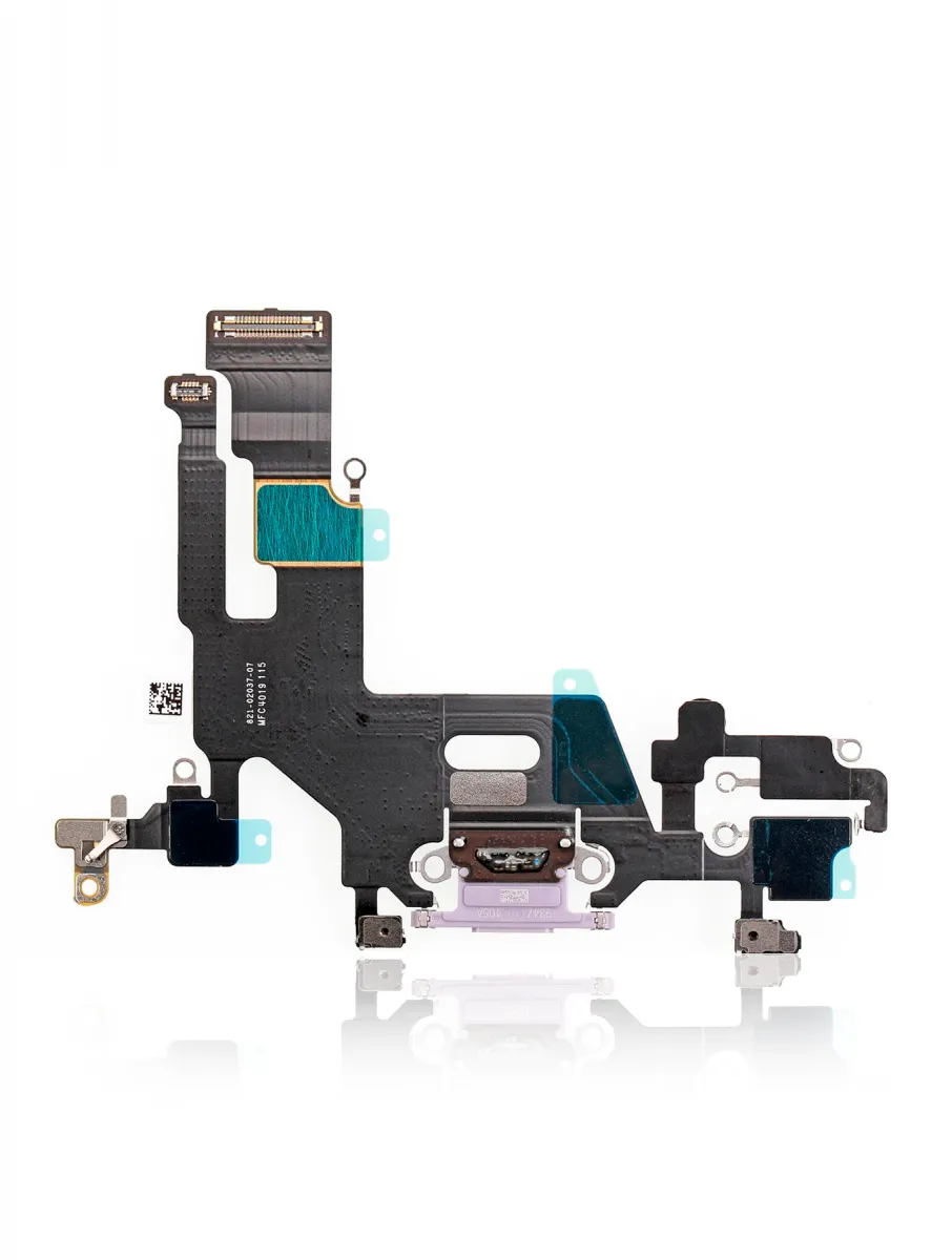 iPhone 11 için Şarj Bağlantı Noktası Esnek Kablosu (Premium) (Mor) iPhone 11 için Şarj Bağlantı Noktası Esnek Kablosu (Premium) (Mor)