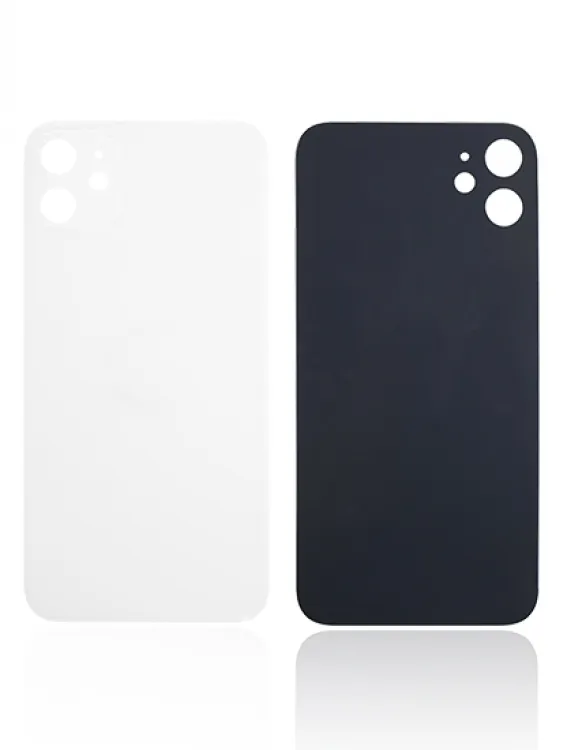 iPhone 11 için 3M Yapışkanlı Arka Cam (Büyük Kamera Deliği) (Beyaz)