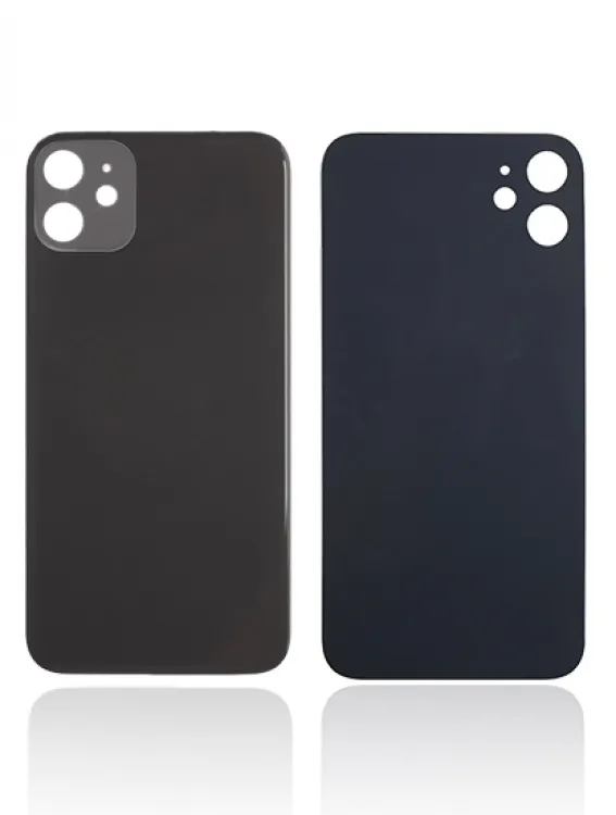 iPhone 11 için 3M Yapışkanlı Arka Cam (Büyük Kamera Deliği) (Siyah)