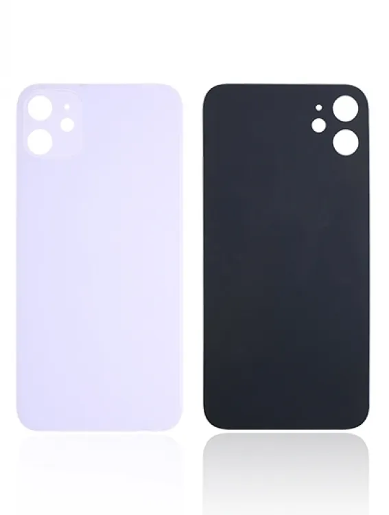 iPhone 11 için 3M Yapışkanlı Arka Cam (Büyük Kamera Deliği) (Mor)