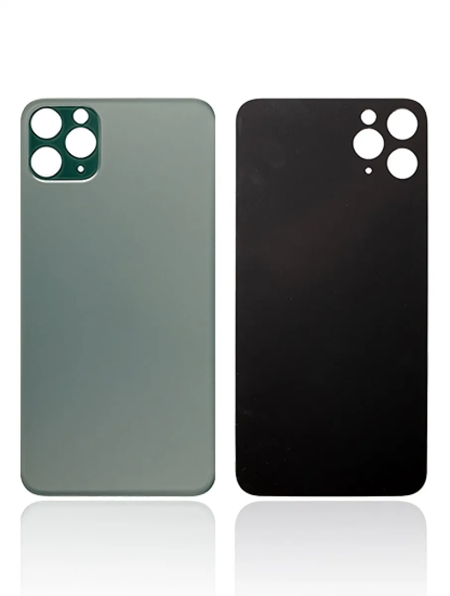 iPhone 11 Pro için 3M Yapışkanlı Arka Cam (Logosuz / Büyük Kamera Deliği) (Gece Yarısı Yeşili) iPhone 11 Pro için 3M Yapışkanlı Arka Cam (Logosuz / Büyük Kamera Deliği) (Gece Yarısı Yeşili)