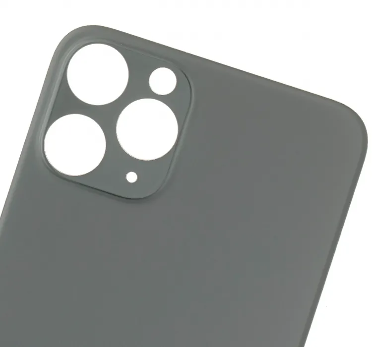 iPhone 11 Pro için 3M Yapışkanlı Arka Cam (Logosuz / Büyük Kamera Deliği) (Gece Yarısı Yeşili)