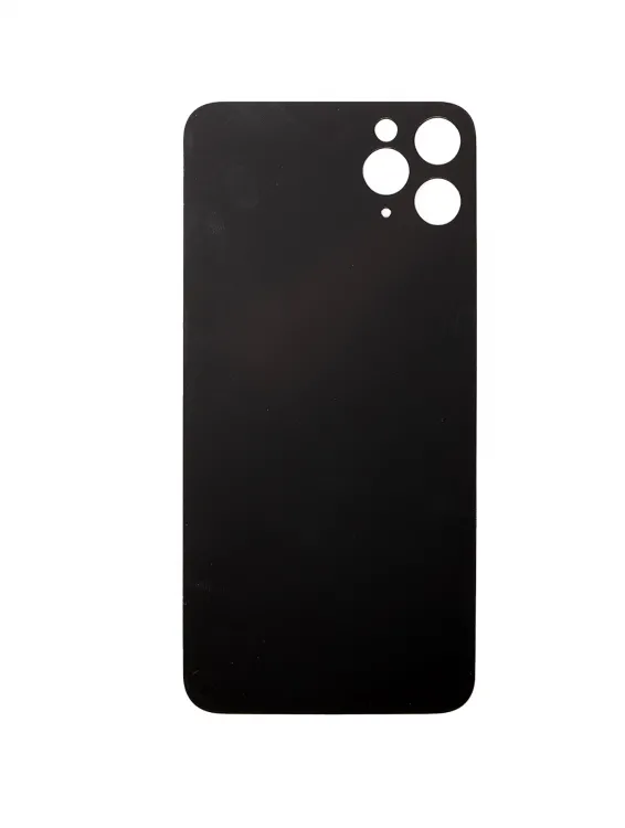iPhone 11 Pro Max için 3M Yapışkanlı Arka Cam (Logosuz / Büyük Kamera Deliği) (Gece Yarısı Yeşili)