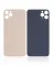 iPhone 11 Pro Max İçin 3M Yapışkanlı Arka Cam (Logosuz / Büyük Kamera Deliği) (Altın)