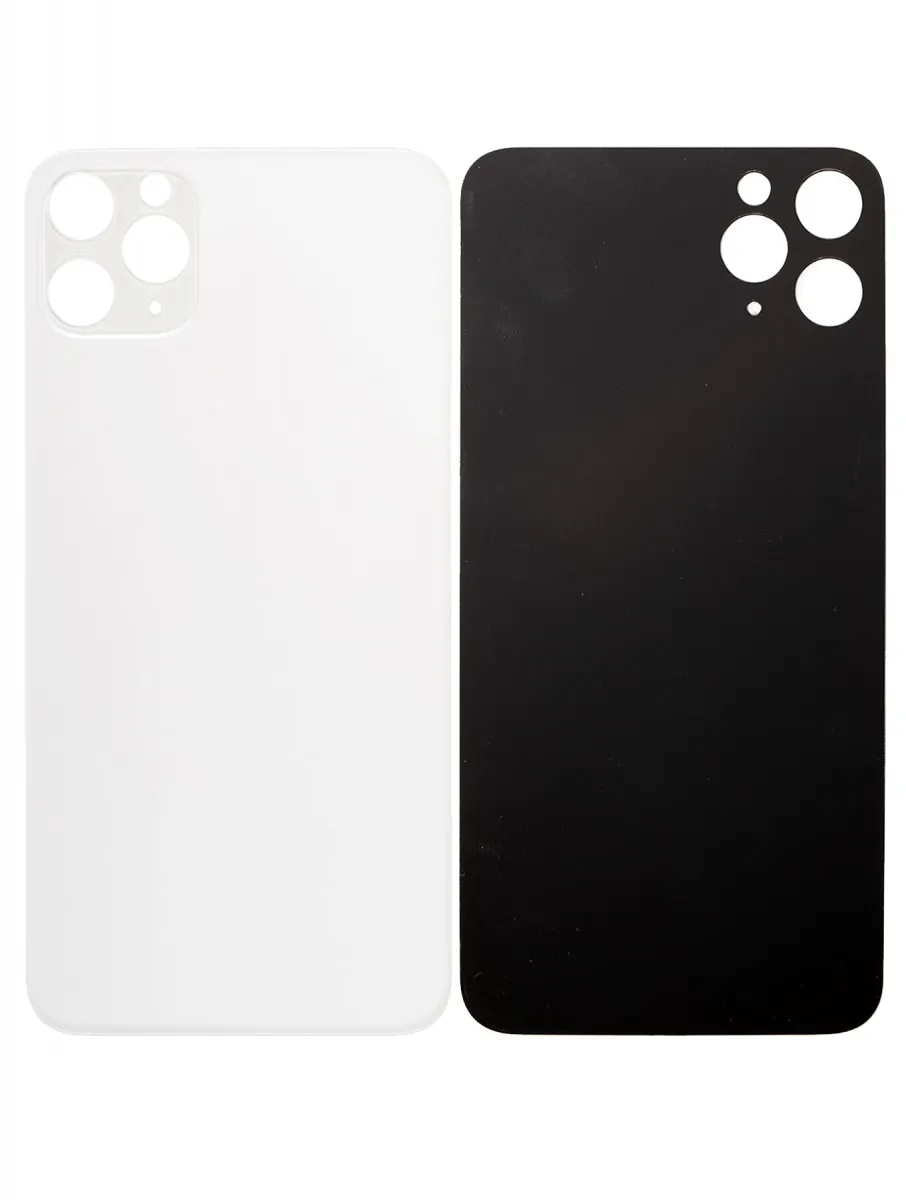 iPhone 11 Pro Max İçin 3M Yapışkanlı Arka Cam (Logosuz / Büyük Kamera Deliği) (Gümüş) iPhone 11 Pro Max İçin 3M Yapışkanlı Arka Cam (Logosuz / Büyük Kamera Deliği) (Gümüş)