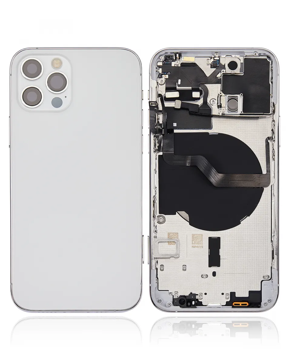 iPhone 12 Pro için Kasa Full Set Küçük Parçalarla Arka Muhafaza (AB / Global Versiyon) (Gümüş) iPhone 12 Pro için Kasa Full Set Küçük Parçalarla Arka Muhafaza (AB / Global Versiyon) (Gümüş)