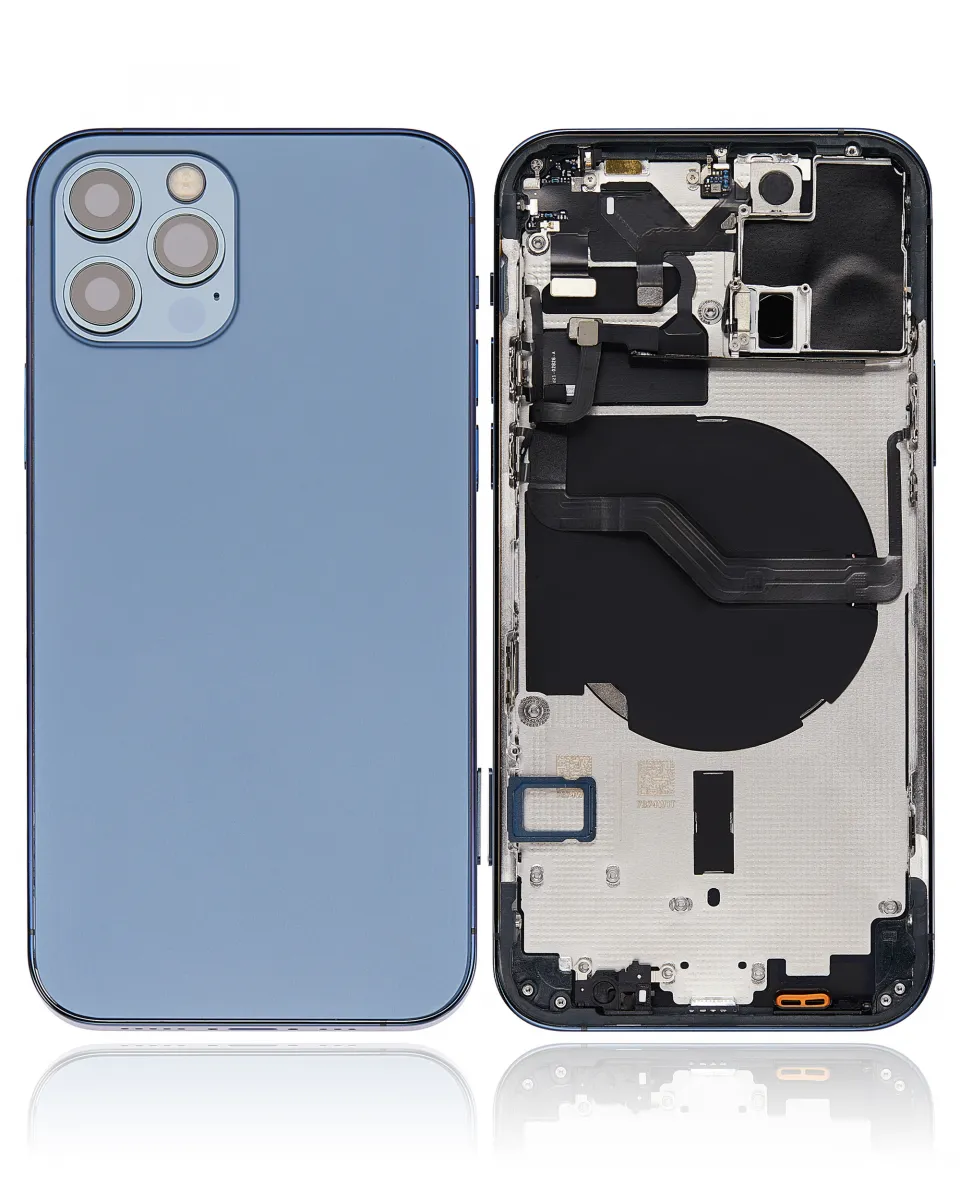 iPhone 12 Pro için Kasa Full Set Küçük Parçalarla Arka Muhafaza (AB / Global Versiyon) (Pasifik Mavisi) iPhone 12 Pro için Kasa Full Set Küçük Parçalarla Arka Muhafaza (AB / Global Versiyon) (Pasifik Mavisi)