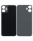 iPhone 12 Mini İçin 3M Yapışkanlı Arka Cam (Logosuz / Büyük Kamera Deliği) (Siyah)