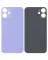 iPhone 12 Mini İçin 3M Yapışkanlı Arka Cam (Logosuz / Büyük Kamera Deliği) (Mor)