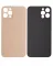 iPhone 12 Pro İçin 3M Yapışkanlı Arka Cam (Logosuz / Büyük Kamera Deliği) (Altın)