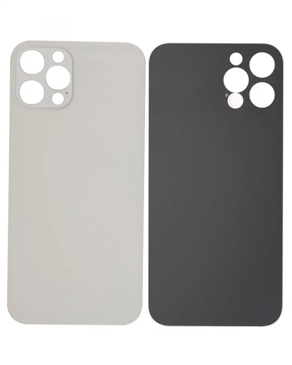 iPhone 12 Pro için 3M Yapışkanlı Arka Cam (Logosuz / Büyük Kamera Deliği) (Gümüş) iPhone 12 Pro için 3M Yapışkanlı Arka Cam (Logosuz / Büyük Kamera Deliği) (Gümüş)