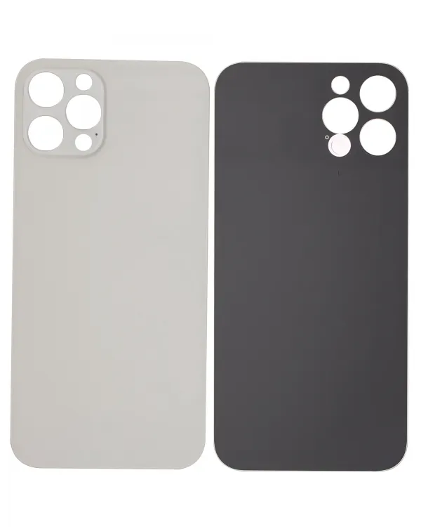 iPhone 12 Pro için 3M Yapışkanlı Arka Cam (Logosuz / Büyük Kamera Deliği) (Gümüş) iPhone 12 Pro için 3M Yapışkanlı Arka Cam (Logosuz / Büyük Kamera Deliği) (Gümüş)