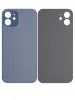 iPhone 12 İçin 3M Yapışkanlı Arka Cam (Logosuz / Büyük Kamera Deliği) (Mavi)