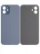 iPhone 12 İçin 3M Yapışkanlı Arka Cam (Logosuz / Büyük Kamera Deliği) (Mavi)