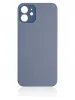iPhone 12 İçin 3M Yapışkanlı Arka Cam (Logosuz / Büyük Kamera Deliği) (Mavi)
