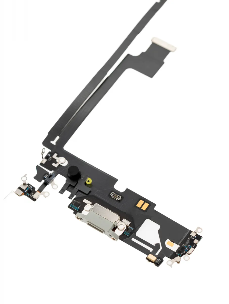 iPhone 12 Pro Max için Şarj Bağlantı Noktası Esnek Kablosu (Premium) (Gümüş) iPhone 12 Pro Max için Şarj Bağlantı Noktası Esnek Kablosu (Premium) (Gümüş)