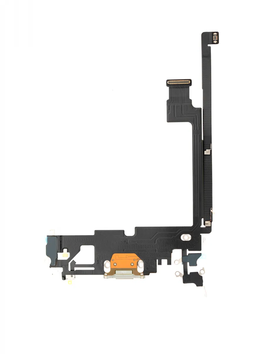 iPhone 12 Pro Max için Şarj Bağlantı Noktası Esnek Kablosu (Premium) (Gümüş) iPhone 12 Pro Max için Şarj Bağlantı Noktası Esnek Kablosu (Premium) (Gümüş)