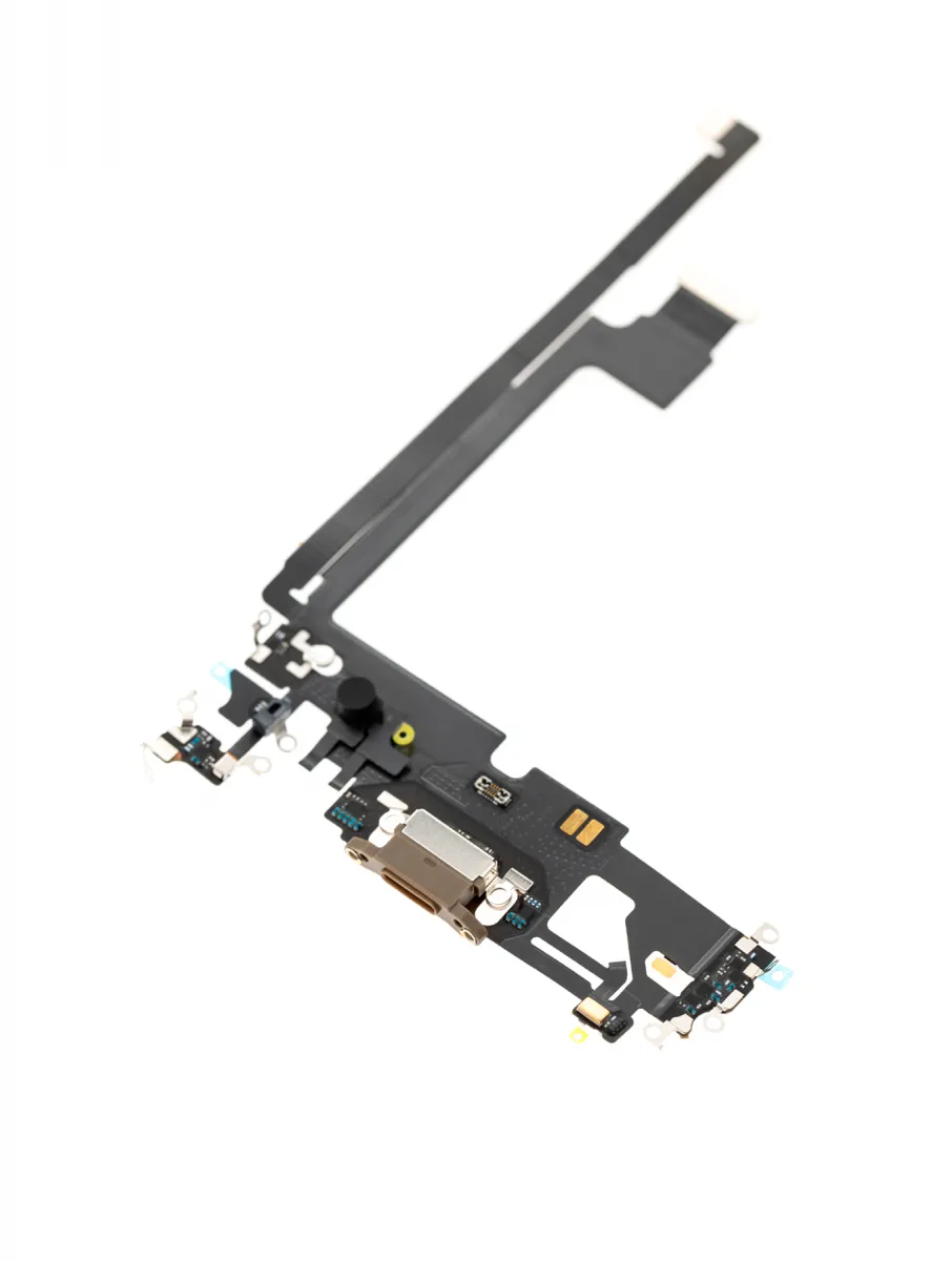 iPhone 12 Pro Max için Şarj Bağlantı Noktası Esnek Kablosu (Premium) (Altın) iPhone 12 Pro Max için Şarj Bağlantı Noktası Esnek Kablosu (Premium) (Altın)