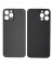iPhone 12 Pro Max İçin 3M Yapışkanlı Arka Cam (Logosuz / Büyük Kamera Deliği) (Grafit)