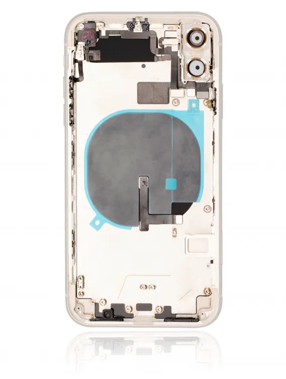 iPhone 11 Pro Max Kasa Full Set için Önceden Takılmış Küçük Bileşenlerle Arka Muhafaza (Gümüş) iPhone 11 Pro Max Kasa Full Set için Önceden Takılmış Küçük Bileşenlerle Arka Muhafaza (Gümüş)