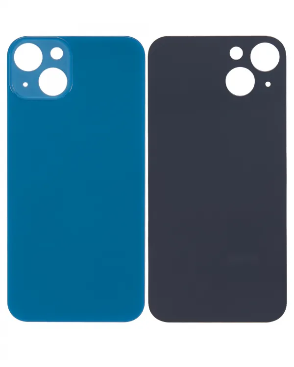 iPhone 13 için 3M Yapışkanlı Arka Cam (Logosuz / Büyük Kamera Deliği) (Mavi)