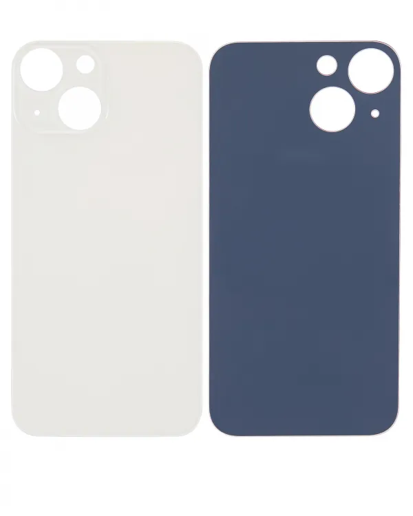 iPhone 13 Mini için 3M Yapışkanlı Arka Cam (Logosuz / Büyük Kamera Deliği) (Starlight)