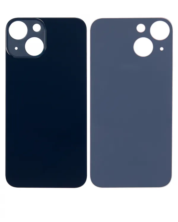 iPhone 13 Mini için 3M Yapışkanlı Arka Cam (Logosuz / Büyük Kamera Deliği) (Gece Yarısı)