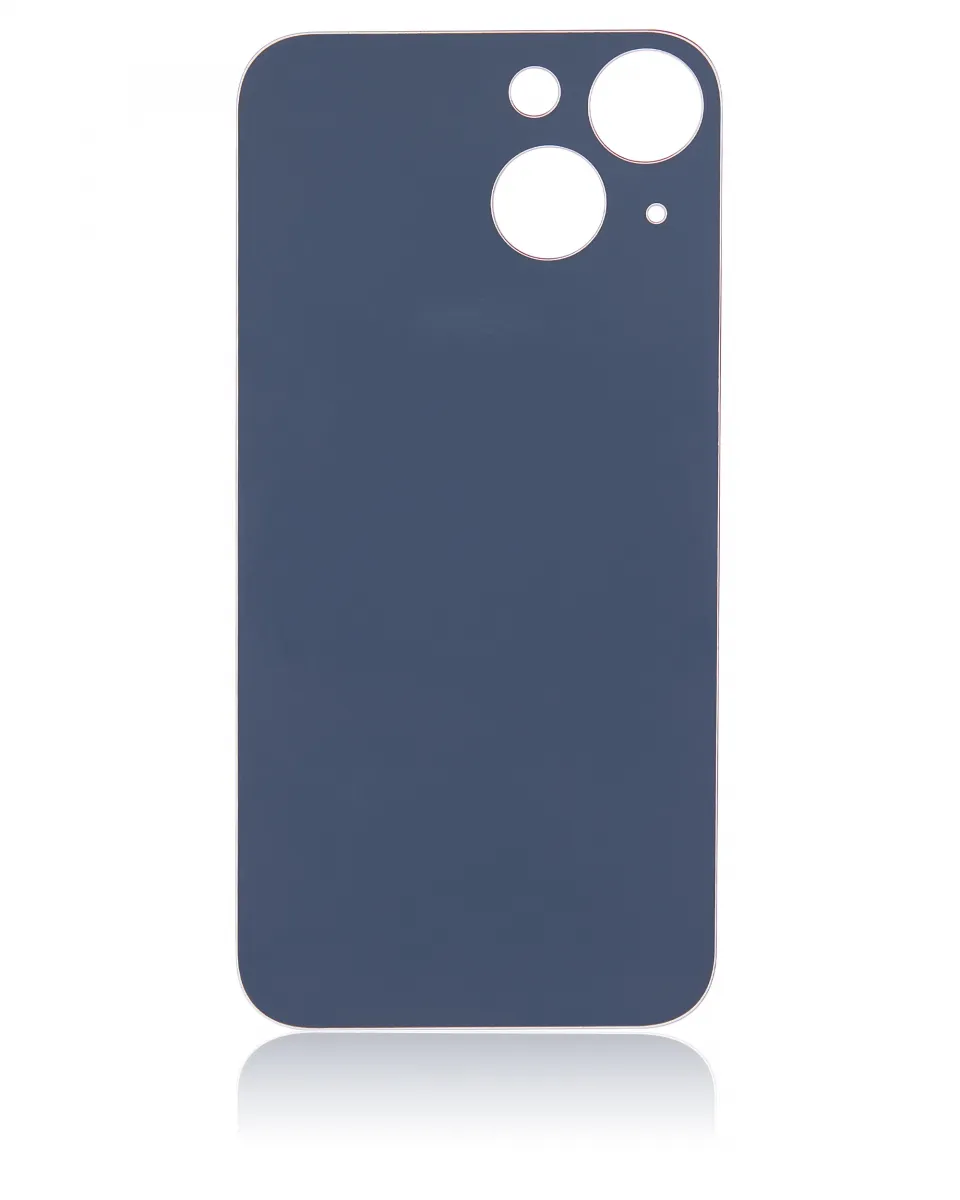 iPhone 13 Mini için 3M Yapışkanlı Arka Cam (Logosuz / Büyük Kamera Deliği) (Mavi)