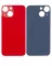 iPhone 13 Mini İçin 3M Yapışkanlı Arka Cam (Logosuz / Büyük Kamera Deliği) (Kırmızı)