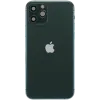 iPhone 11 Pro için Kasa Full Set Şarj Bağlantı Noktası Flex ve Küçük Parçalarla Arka Muhafaza (Mat Gece Yarısı Yeşili)