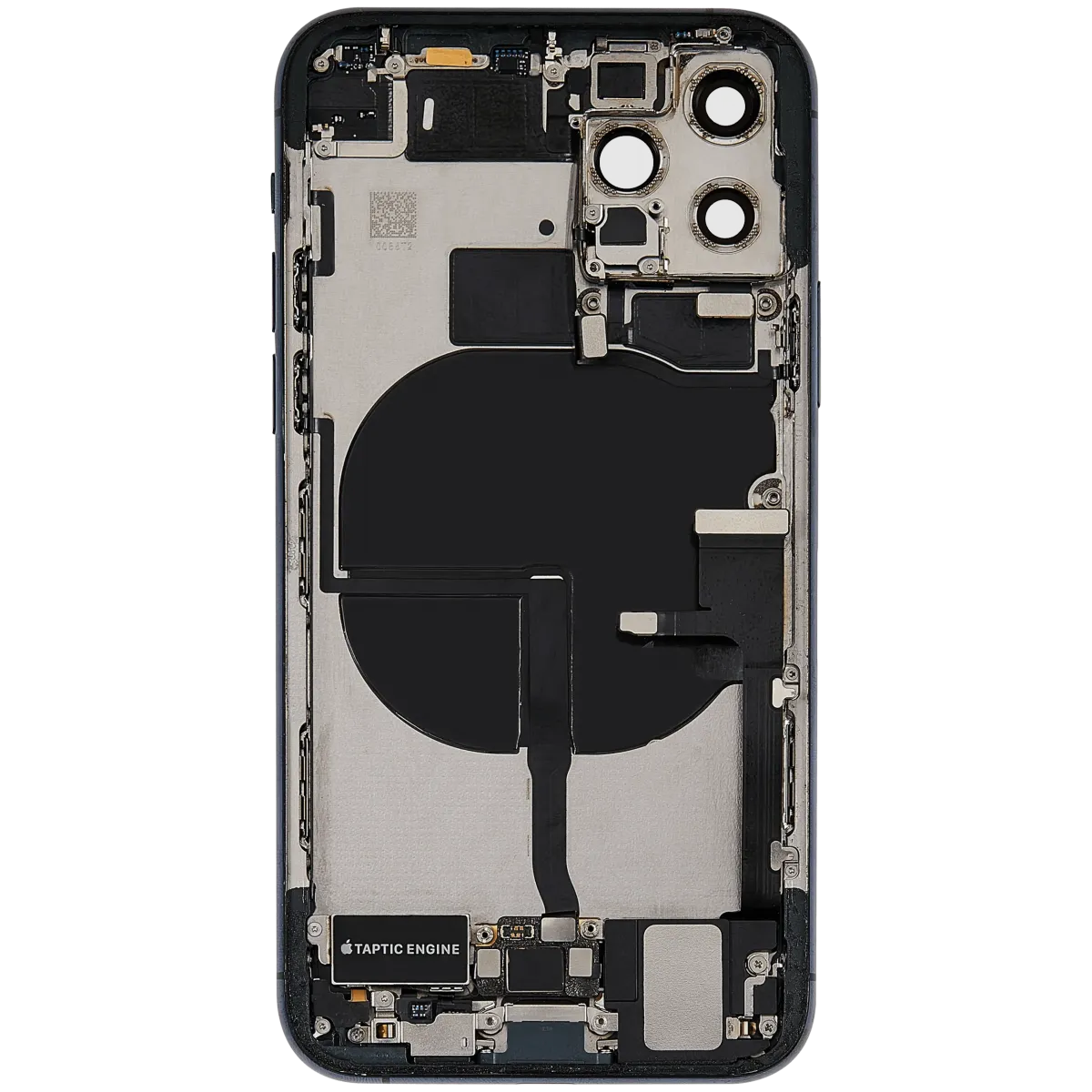 iPhone 11 Pro için Kasa Full Set Şarj Bağlantı Noktası Flex ve Küçük Parçalarla Arka Muhafaza (Mat Gece Yarısı Yeşili)