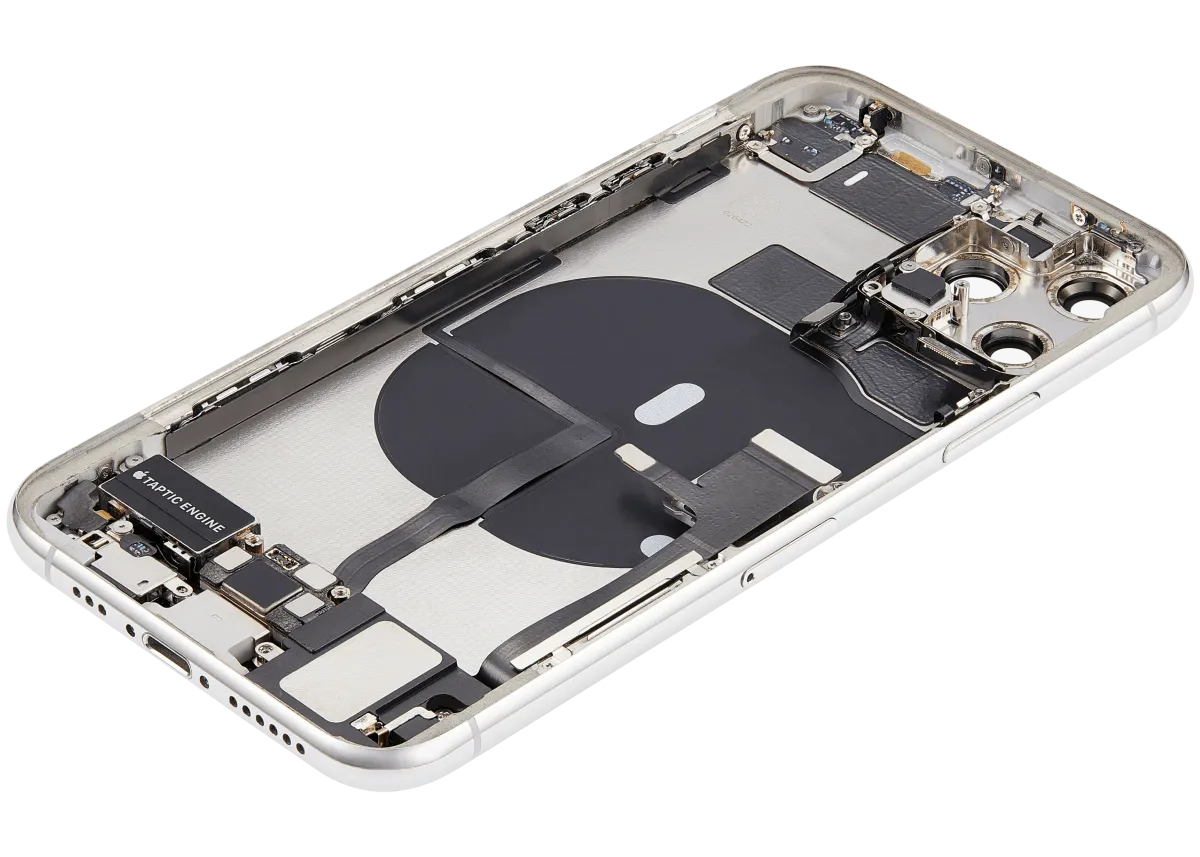 iPhone 11 Pro için Kasa Full Set Şarj Bağlantı Noktası Flex ve Küçük Parçalarla Arka Muhafaz (Gümüş) iPhone 11 Pro için Kasa Full Set Şarj Bağlantı Noktası Flex ve Küçük Parçalarla Arka Muhafaz (Gümüş)