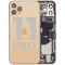 iPhone 11 Pro için Kasa Full Set için Şarj Bağlantı Noktası Flex ve Küçük Parçalarla (Mat Altın)