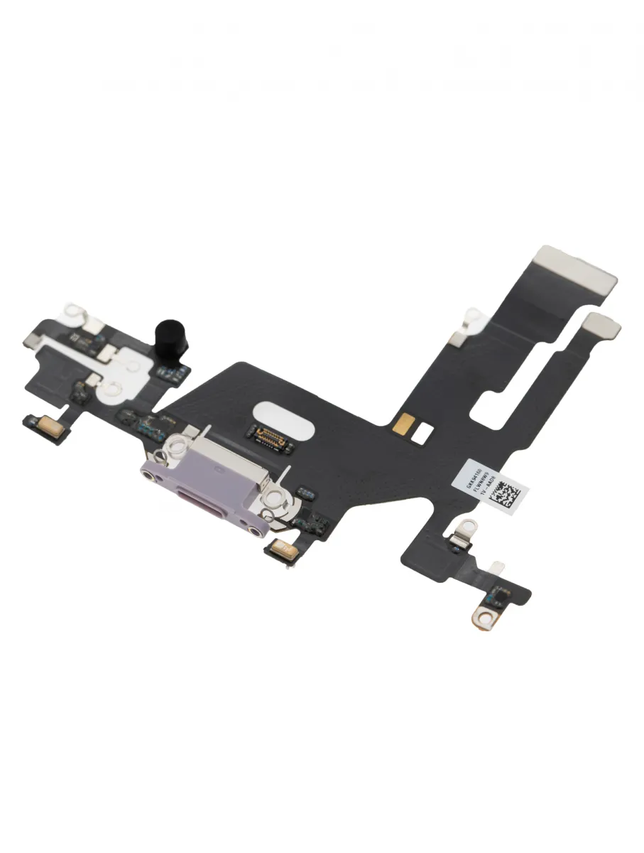 iPhone 11 için Şarj Bağlantı Noktası Esnek Kablosu (Premium) (Mor) iPhone 11 için Şarj Bağlantı Noktası Esnek Kablosu (Premium) (Mor)