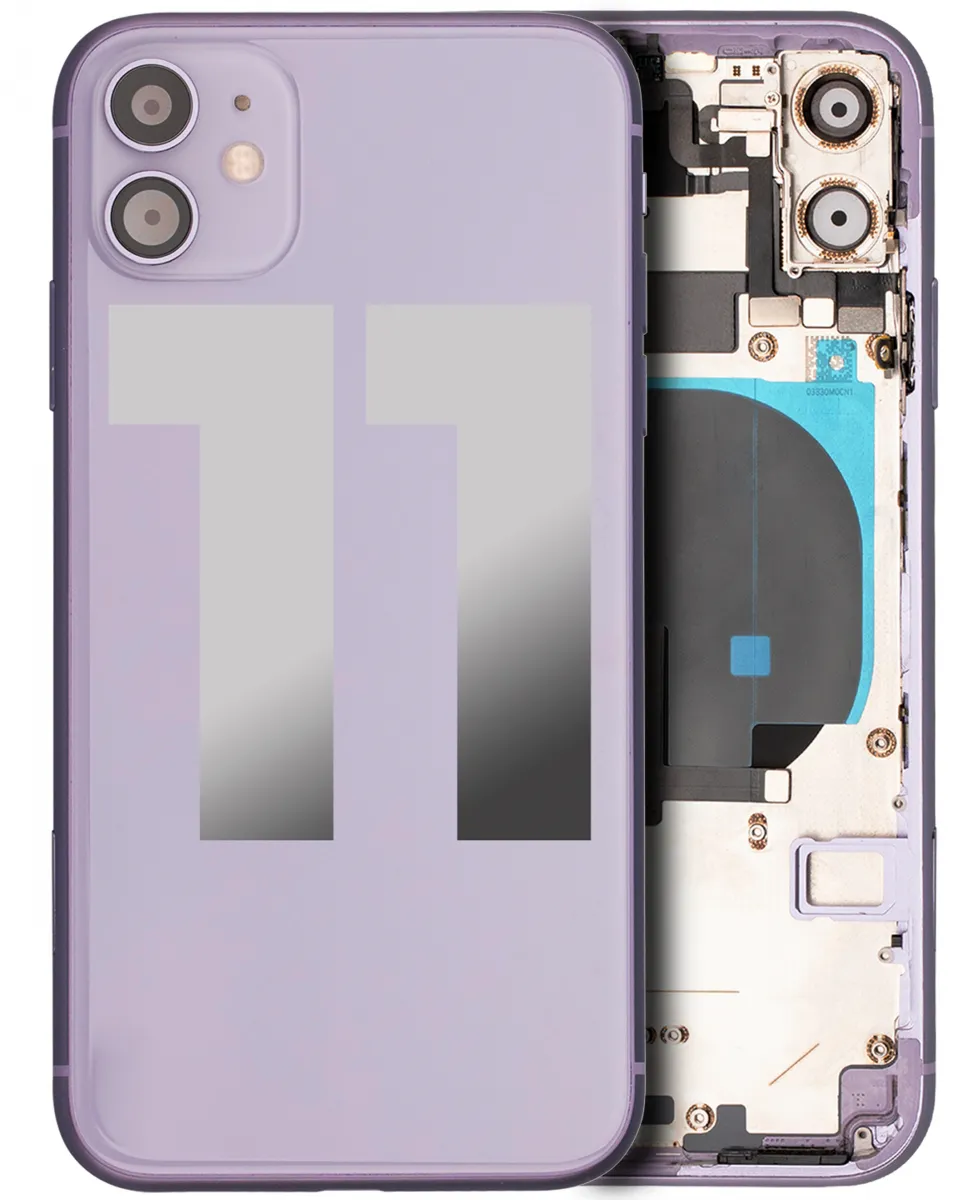 iPhone 11 için Önceden Takılmış Küçük Bileşenlerle Arka Muhafaza (Mor) iPhone 11 için Önceden Takılmış Küçük Bileşenlerle Arka Muhafaza (Mor)