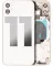 iPhone 11 için Önceden Takılmış Küçük Bileşenlerle Arka Muhafaza  (Beyaz)