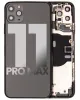 iPhone 11 Pro Max Kasa Full Set için Önceden Takılmış Küçük Bileşenlerle Arka Muhafaza(Uzay Grisi)