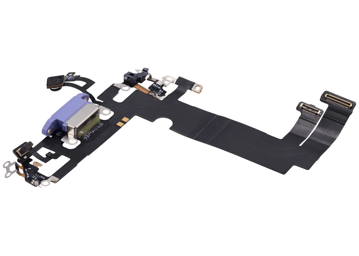 iPhone 12 Mini için Şarj Bağlantı Noktası Flex Kablosu (Premium) (Mor) iPhone 12 Mini için Şarj Bağlantı Noktası Flex Kablosu (Premium) (Mor)