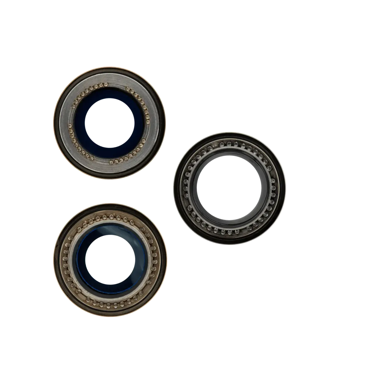 iPhone 12 Pro için Braketli ve Çerçeveli Arka Kamera Lensi (3 Parça Set) (Satış Sonrası Plus) (Altın)