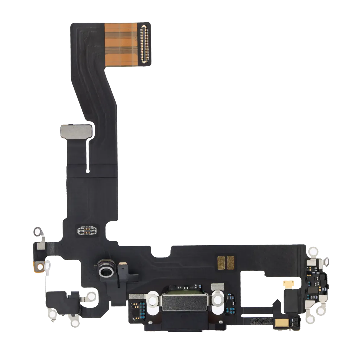 iPhone 12/12 Pro için Şarj Bağlantı Noktası Flex Kablosu (Kullanılan OEM Çekme) (Grafit)