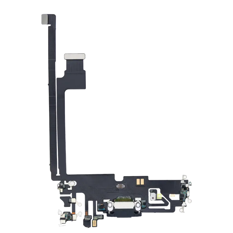 iPhone 12 Pro Max için Şarj Bağlantı Noktası Esnek Kablosu (Premium) (Pasifik Mavisi)
